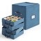Hearth & Harbor Christmas Ornament Storage Box With 4 Inner Tray Dividers
